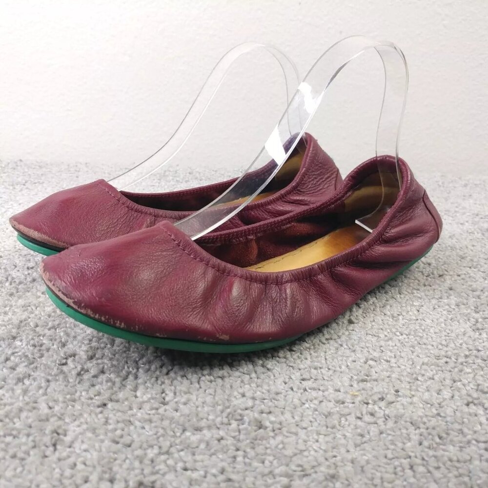 Tieks By Gavrieli Ballet Flats Womens 10 Shoes Red Leather Foldable Slip On